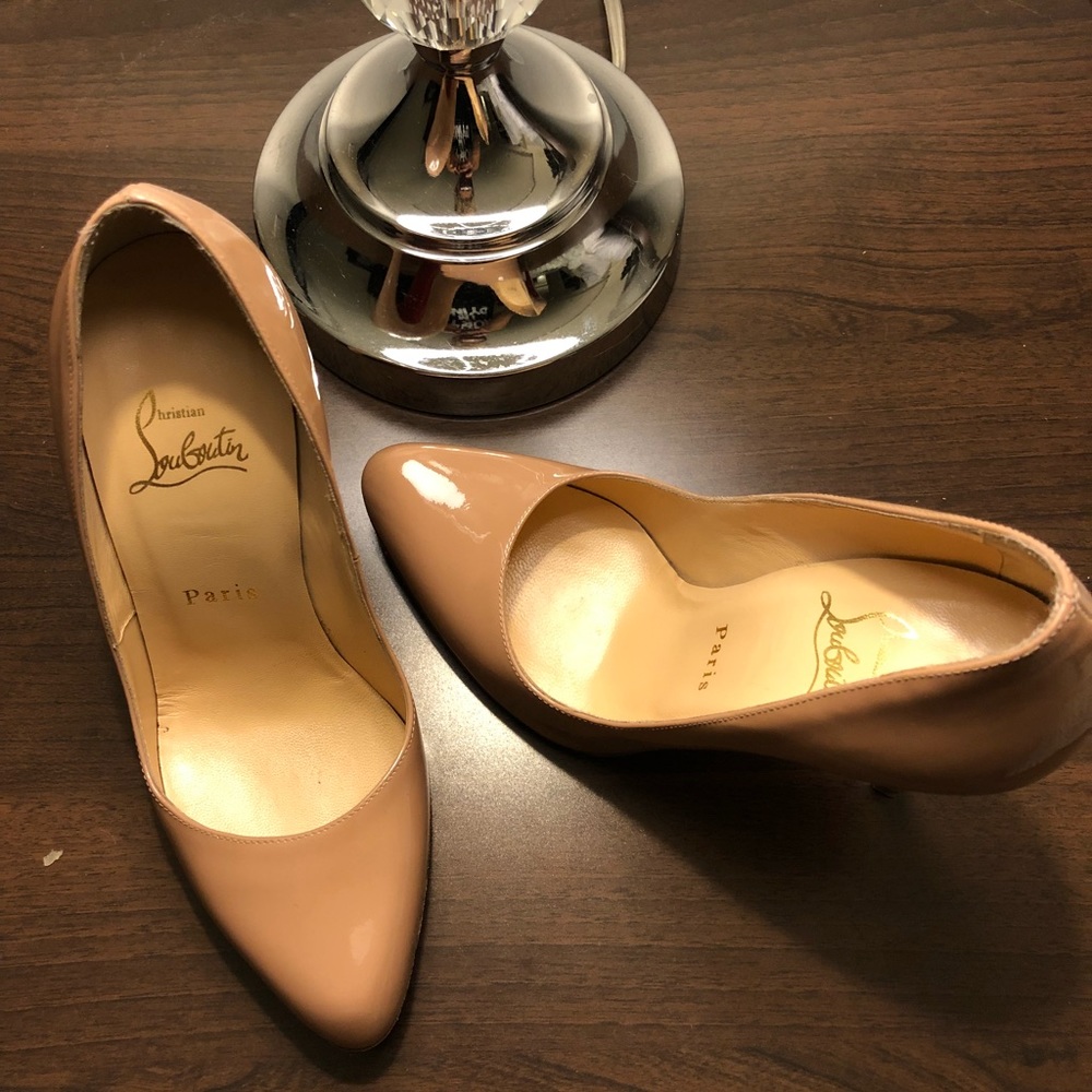 Christian Louboutin - nude heels size 37.5 - Picture 4 of 8
